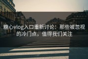 糖心vlog入口重新讨论：那些被忽视的冷门点，值得我们关注