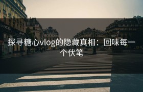 探寻糖心vlog的隐藏真相：回味每一个伏笔