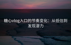糖心vlog入口的节奏变化：从低估到发现潜力