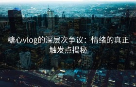 糖心vlog的深层次争议：情绪的真正触发点揭秘