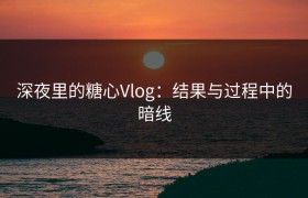 深夜里的糖心Vlog：结果与过程中的暗线