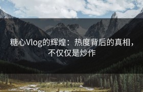 糖心Vlog的辉煌：热度背后的真相，不仅仅是炒作
