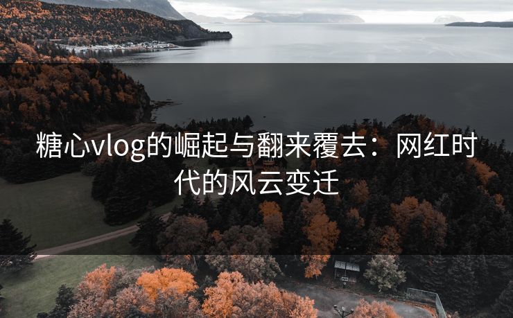 糖心vlog的崛起与翻来覆去：网红时代的风云变迁