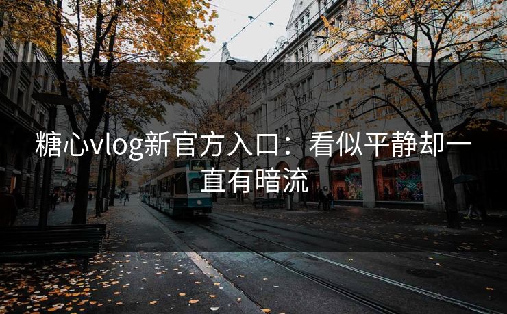 糖心vlog新官方入口：看似平静却一直有暗流