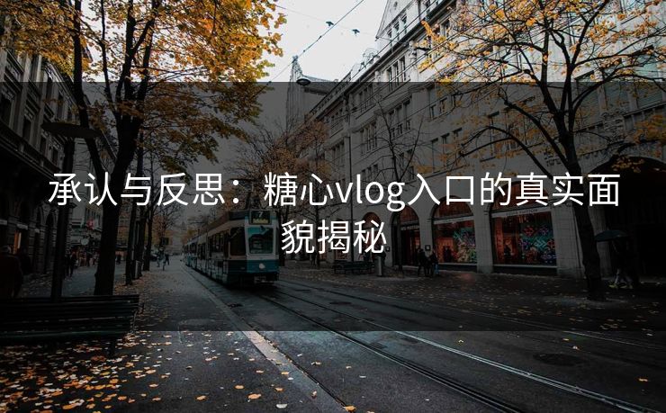 承认与反思：糖心vlog入口的真实面貌揭秘