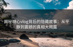 揭秘糖心vlog背后的隐藏故事：从平静到震撼的真相大揭露
