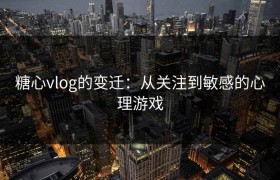 糖心vlog的变迁：从关注到敏感的心理游戏