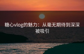 糖心vlog的魅力：从毫无期待到深深被吸引