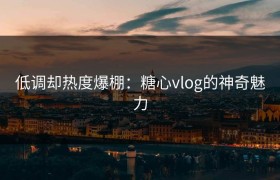 低调却热度爆棚：糖心vlog的神奇魅力