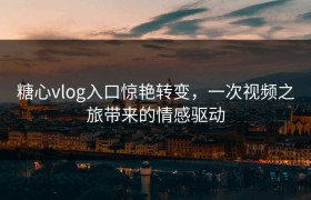 糖心vlog入口惊艳转变，一次视频之旅带来的情感驱动
