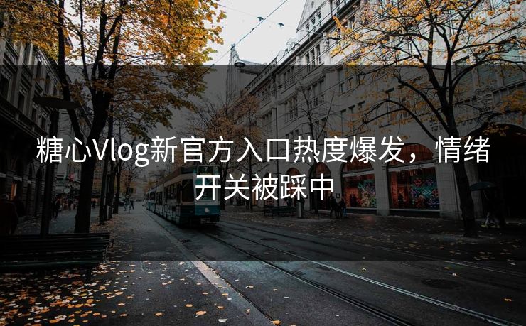 糖心Vlog新官方入口热度爆发，情绪开关被踩中